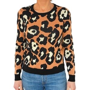 Philosophy Cheetah Print Sweater Size Small